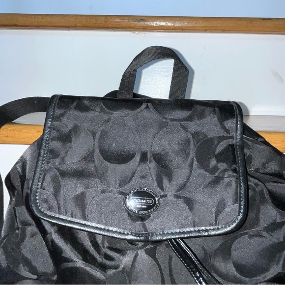 Coach // Black Drawstring Backpack - Picture 2 of 6